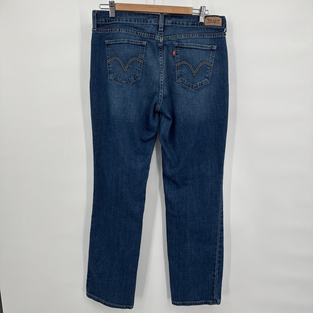 Levi's 505 Women's Jeans SZ 10M‎ Blue Denim Straight Leg Dark Wash Mid Rise